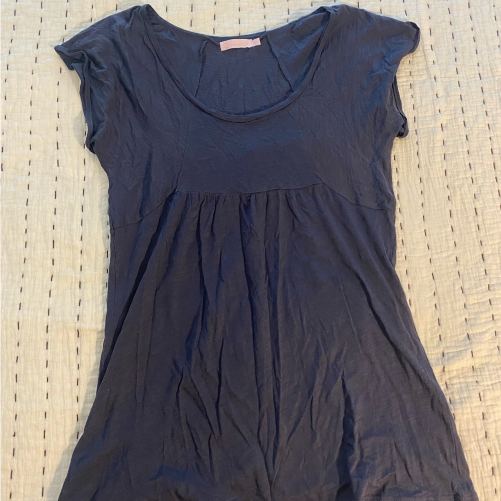 Blue/grey Luxury Apparel top